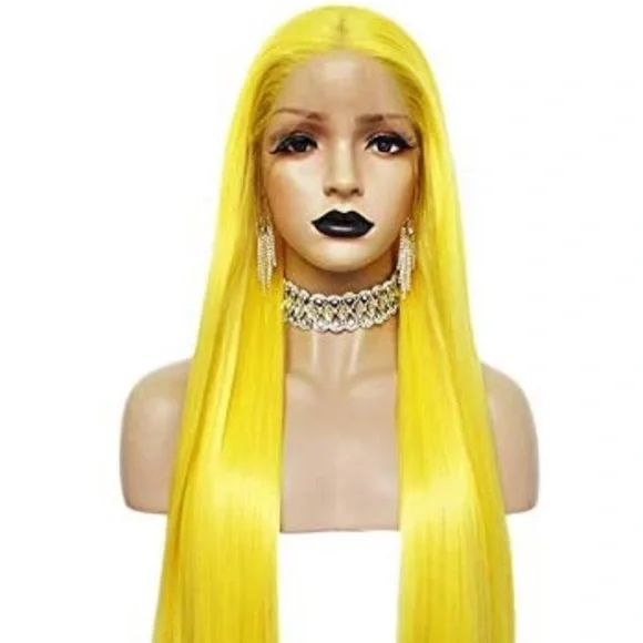 💫 22” YELLOW STRAIGHT LACE FRONT WIG💫 *NEW*